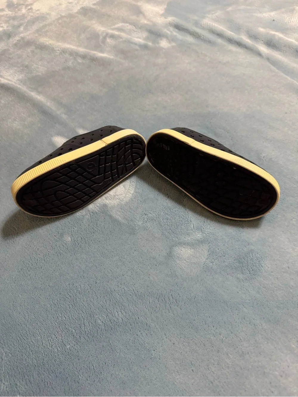 Old Navy Black Perforated Slip-On Clogs